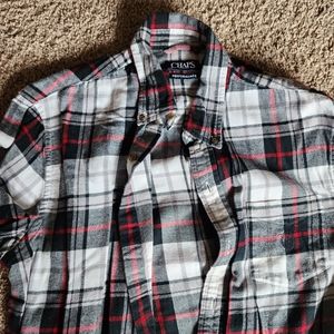 Chaps Vintage Flannel Button Up Shirt Large